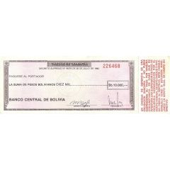 10 000 Pesos Bolivianos