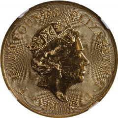 50 Pounds - Elizabeth II Gold Standard, 1/2 oz Fine Gold