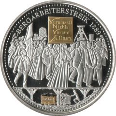 Token - Glück auf Bergarbeiterstreik 1889
