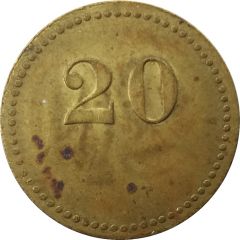 20 Pfennig Werth-Marke