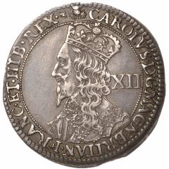 12 Shillings - Charles I 3rd Coinage, 4th Issue