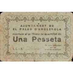 1 Peseta El Palau d`Anglesola