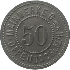 50 Pfennig - Offenbach Mainwerke G.m.b.H.