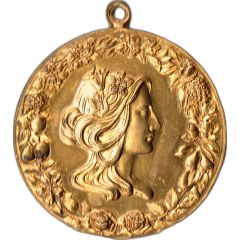 Medal - Honor to the diligence golden metal