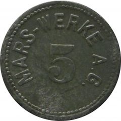 5 Pfennig - Nürnberg Mars Werke A.G.