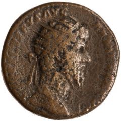 Dupondius - Lucius Verus TR POT V IMP II COS II S C, Mars