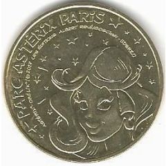 Tourist token - Monnaie de Paris - Parc Astérix Paris - Falbala starry side
