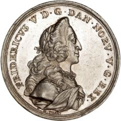 Medal - Frederik V House of Oldenburg Anniversary, Icelandic Co.