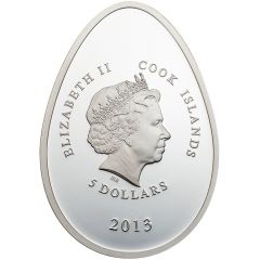 5 Dollars - Elizabeth II Egg in Gold