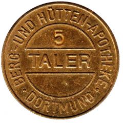 5 Taler - Berg und Hütten Apotheke Dortmund