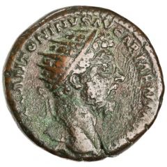 Dupondius - Marcus Aurelius LIBERAL AVG TR P XIX IMP II COS III S C, Liberalitas
