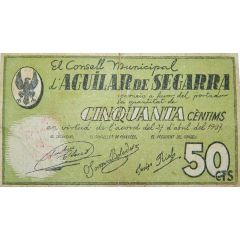 50 Céntimos Aguilar de Segarra