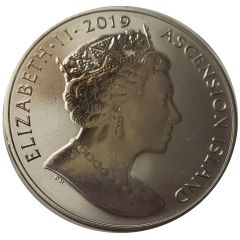 1 Crown - Elizabeth II First man on the moon, Titanium