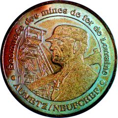 Monnaie de Paris Tourist Token - Aumetz et Neufchef Ecomusée des mines de fer de Lorraine