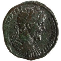 Sestertius - Septimius Severus P M TR P IIII COS II P P S C, Victory