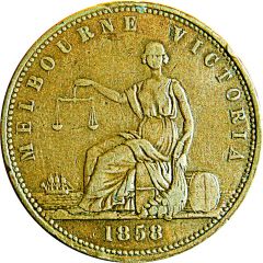 1 Penny - Peace and Plenty - Melbourn Melbourne, Victoria