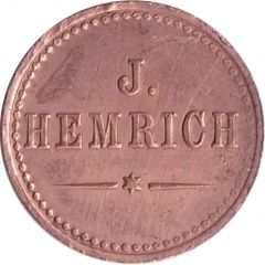 10 Pfennig Werth Marke, J. Hemrich