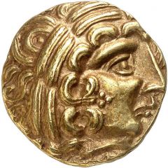 Gold Stater with hippocampus