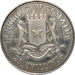 25 Shillings Wildlife of Somalia and East Africa