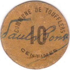 10 Centimes - Ville de Toufflers [59]