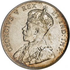 50 Cents - George V w/o `DEI GRATIA`