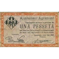1 Peseta Agramunt