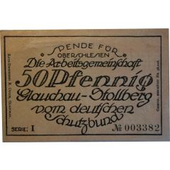 50 Pfennig Deutscher Schutzbund Glauchau-Stollberg