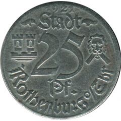 25 Pfennig - Rothenburg ob der Tauber Rathaus