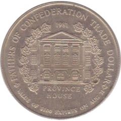 Trade Dollar - Charlottetown, Prince Edward Island Thomas D`Arcy McGee