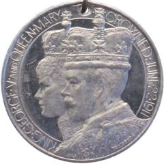 Medal - George V Coronation, Crewe, aluminium