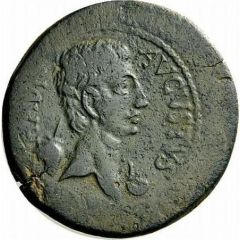 Sestertius - Augustus CAESAR, Hadrumetum