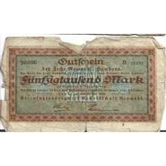 50 000 Mark Steinkohlenbergwerk Gewerkschaft Neumühl