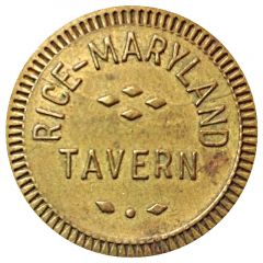 5 Cents - Rice Maryland Tavern Drinks - Round