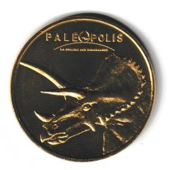 Monnaie de Paris Tourist Token - Paléopolis La colline aux dinosaures - Le tricératops
