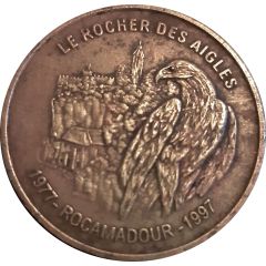Monnaie de Paris Tourist Token - Rocamadour Le Rocher des Aigles - 1977-1997