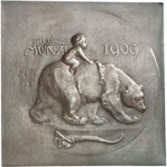 New year of 1909 and best wishes from the Royal mint of Berlin