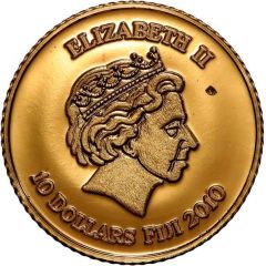 10 Dollars - Elizabeth II Winged Scarab - symbol of rebirth