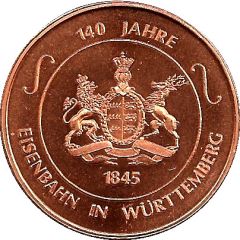 Medal - 150 years of railroads in Germany