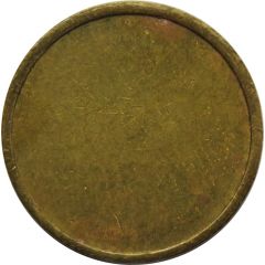 Blank Token Brass, with rim, 18.5 mm, reeded edge
