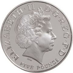 5 Pounds - Elizabeth II Queen`s 80th Birthday, Silver Proof