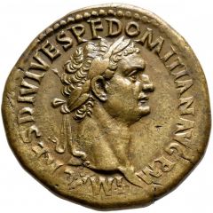 Dupondius - Domitian TR P COS VII DES VIII P P S C, Minerva