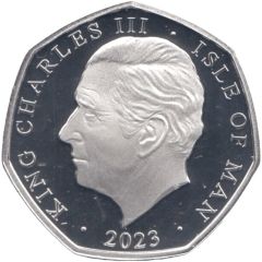 50 Pence - Charles III Anthem - God Save the King, Silver Proof Colourised