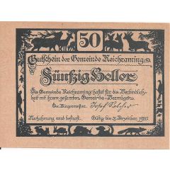 50 Heller Reichraming