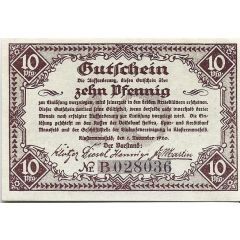 10 Pfennig Einkaufsvereinigung der Kaufleute des Mansfelder Gebirgs- und Seekreises