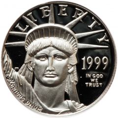 50 Dollars `American Platinum Eagle` Bullion Coinage