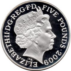 5 Pounds - Elizabeth II Flying Scotsman, Silver Proof