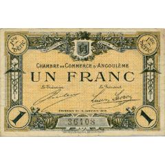 1 Franc - Chambre de commerce d`Angoulème [16] <1ère série>