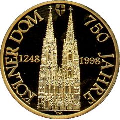 Medal - 750 Years Cologne Cathedral