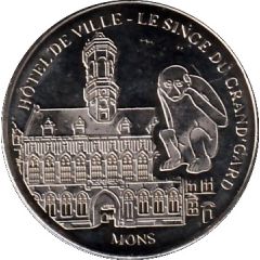 National Tokens Belgian Heritage - Mons - Hôtel de Ville Le Singe du Grand Garde