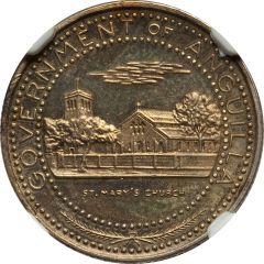 1/2 Dollar - Elizabeth II St. Mary`s Church, Obverse Trial